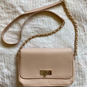 light pink crossbody bag